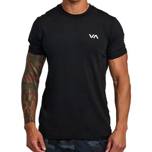 RVCA Men's Black T-Shirt Sport Vent Short Sleeve Training T-Shirt NEW size XL